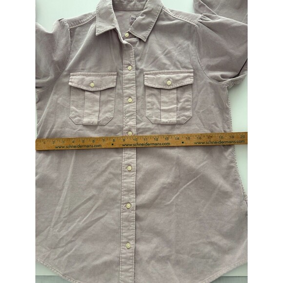 GAP Corduroy Shirt Size M Purple Orchid Utility Button Down Mini Cord - Picture 11 of 16